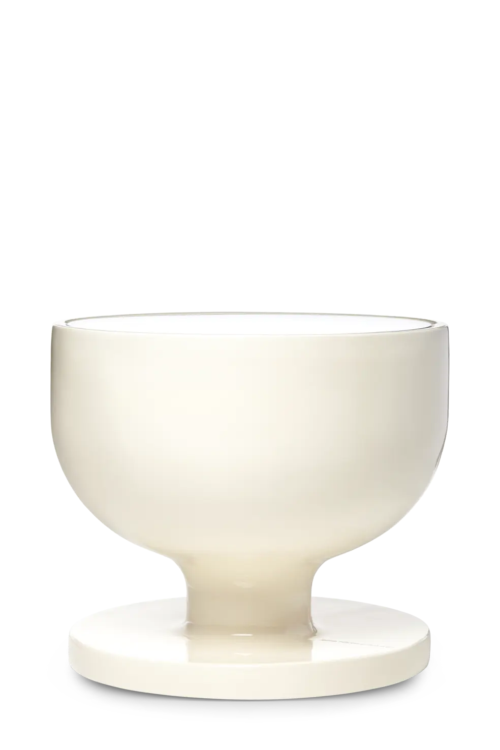 Elements 007 side table oyster white front view